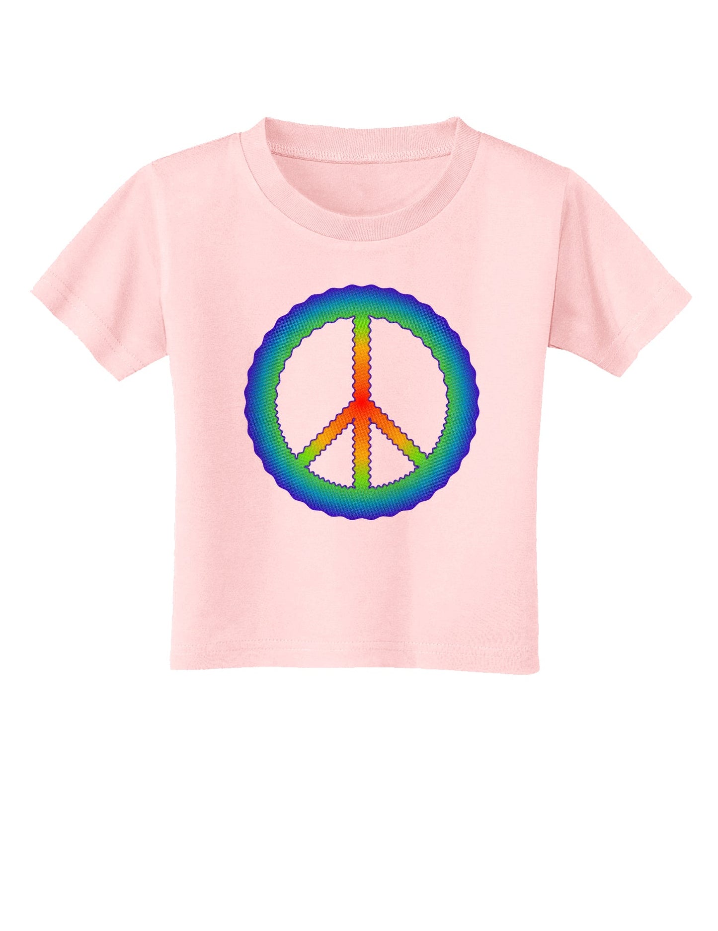 Halftone Peace Toddler T-Shirt-Toddler T-Shirt-TooLoud-Light-Pink-2T-Davson Sales