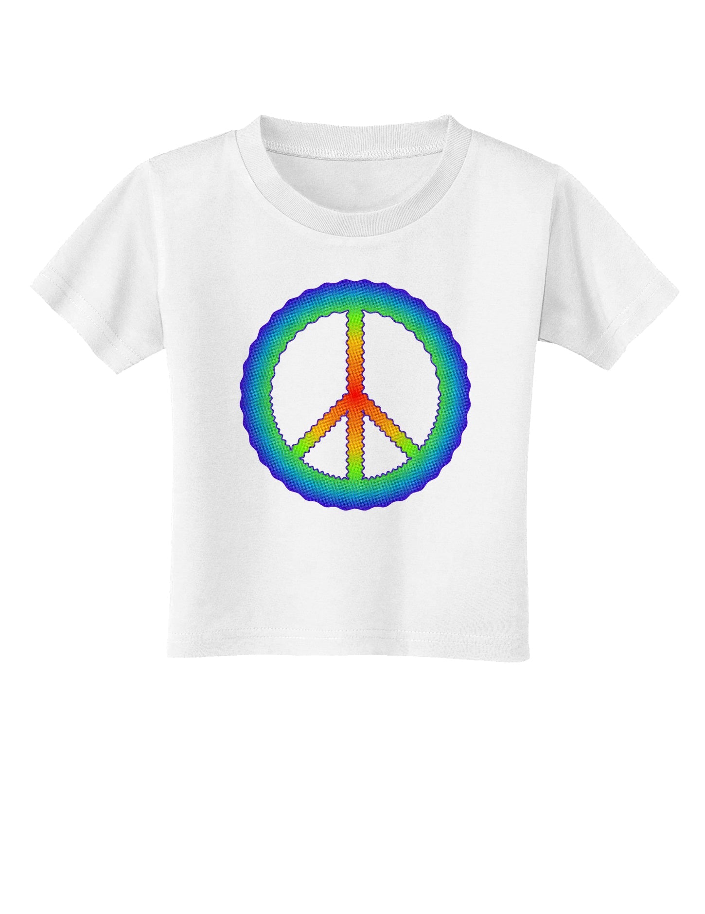 Halftone Peace Toddler T-Shirt-Toddler T-Shirt-TooLoud-White-2T-Davson Sales