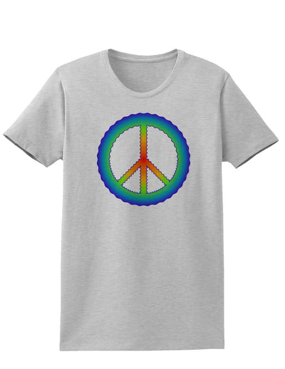 Halftone Peace Womens T-Shirt-Womens T-Shirt-TooLoud-AshGray-X-Small-Davson Sales