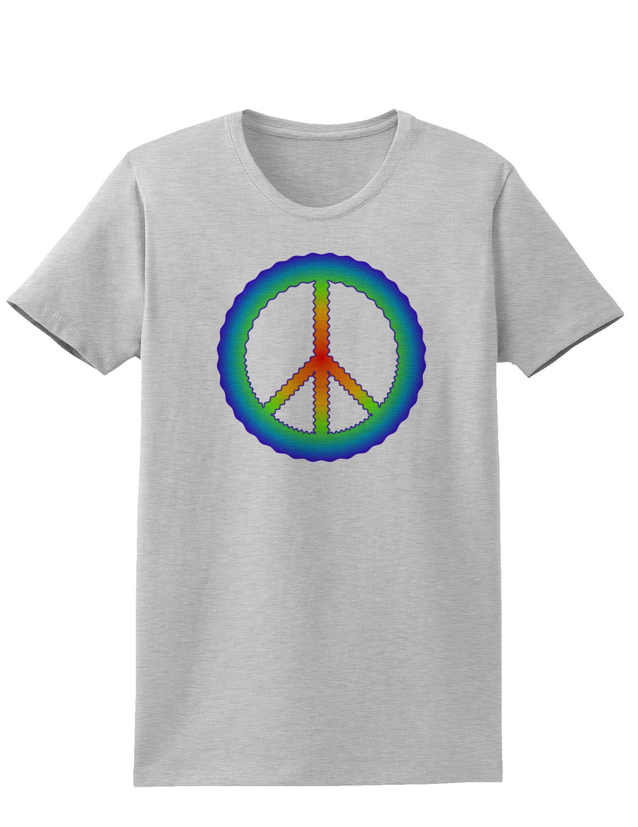 Halftone Peace Womens T-Shirt-Womens T-Shirt-TooLoud-White-X-Small-Davson Sales