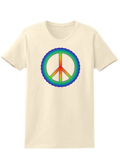 Halftone Peace Womens T-Shirt-Womens T-Shirt-TooLoud-Natural-X-Small-Davson Sales