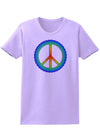 Halftone Peace Womens T-Shirt-Womens T-Shirt-TooLoud-Lavender-X-Small-Davson Sales