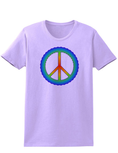 Halftone Peace Womens T-Shirt-Womens T-Shirt-TooLoud-Lavender-X-Small-Davson Sales