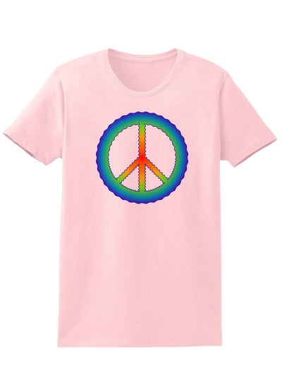 Halftone Peace Womens T-Shirt-Womens T-Shirt-TooLoud-PalePink-X-Small-Davson Sales