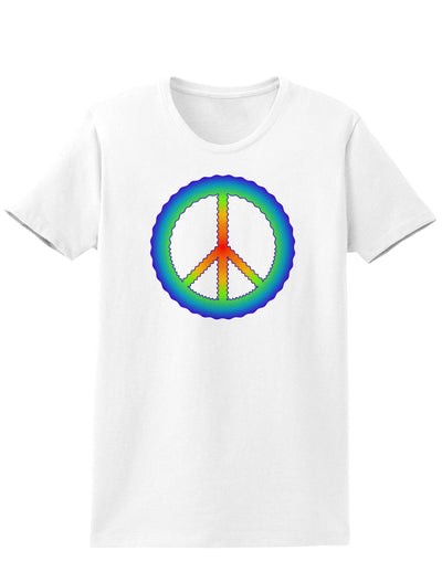 Halftone Peace Womens T-Shirt-Womens T-Shirt-TooLoud-White-X-Small-Davson Sales