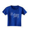 Halloween 2015 Script Distressed Toddler T-Shirt Dark-Toddler T-Shirt-TooLoud-Royal-Blue-2T-Davson Sales