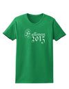 Halloween 2015 Script Distressed Womens Dark T-Shirt-TooLoud-Kelly-Green-X-Small-Davson Sales