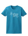 Halloween 2015 Script Distressed Womens Dark T-Shirt-TooLoud-Turquoise-X-Small-Davson Sales