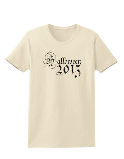 Halloween 2015 Script Distressed Womens T-Shirt-Womens T-Shirt-TooLoud-Natural-X-Small-Davson Sales