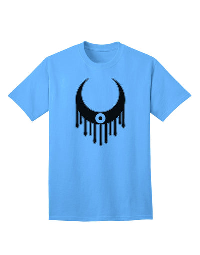 Halloween Adult T-Shirt - Featuring the Enchanting Weeping Crescent Eye-Mens T-shirts-TooLoud-Aquatic-Blue-Small-Davson Sales