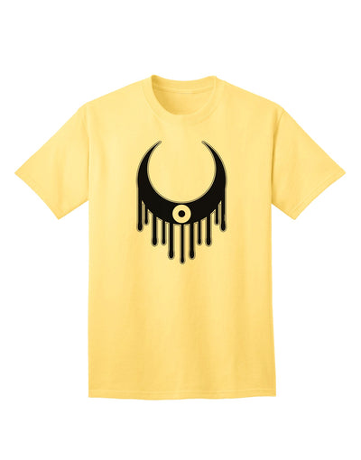 Halloween Adult T-Shirt - Featuring the Enchanting Weeping Crescent Eye-Mens T-shirts-TooLoud-Yellow-Small-Davson Sales