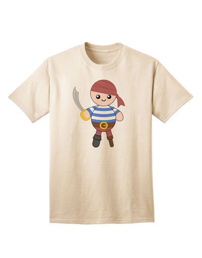 Halloween Adult T-Shirt - Petey the Pirate-Mens T-shirts-TooLoud-Natural-Small-Davson Sales