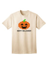 Halloween Adult T-Shirt - Pixel Pumpkin Design-Mens T-shirts-TooLoud-Natural-Small-Davson Sales