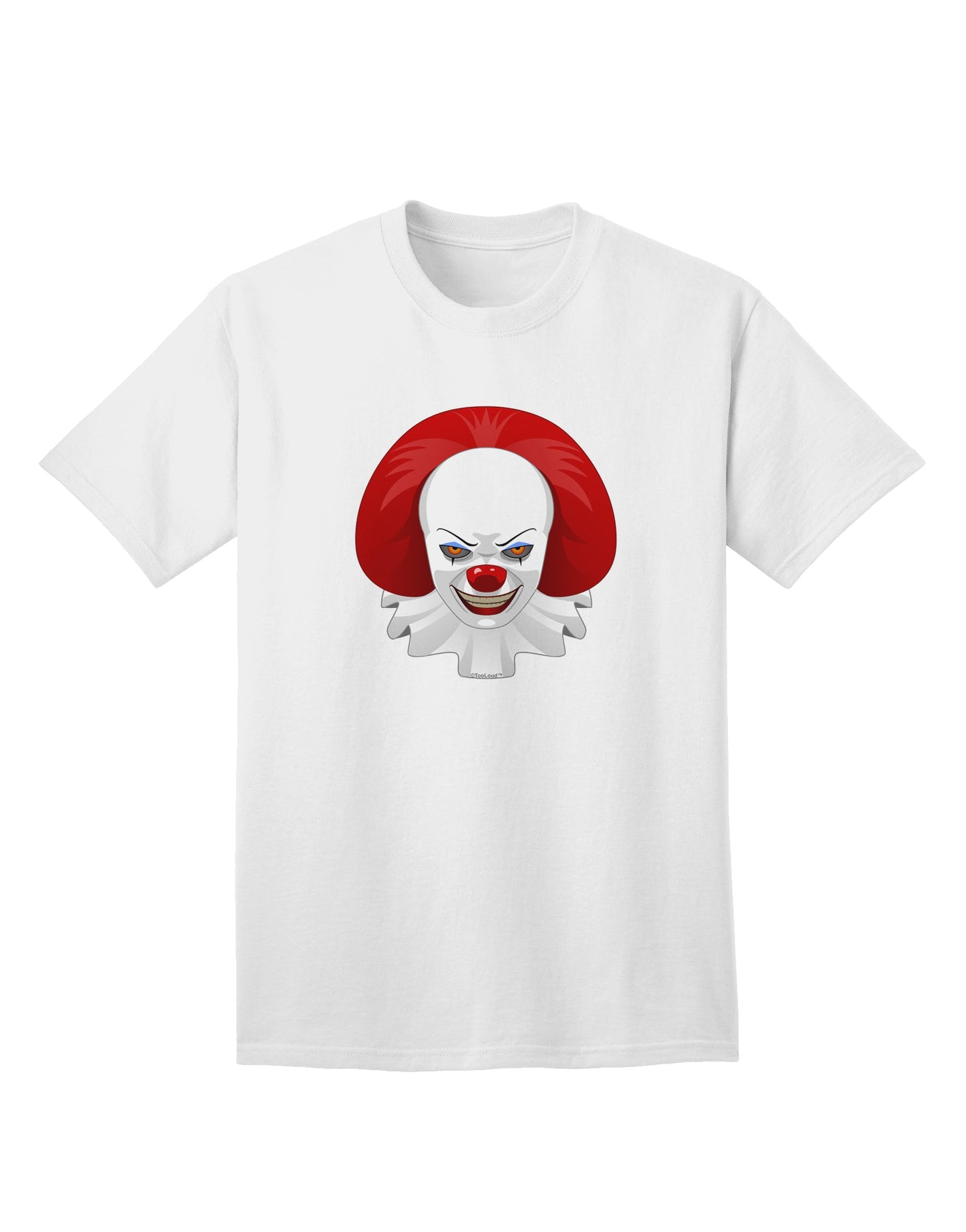Halloween Adult T-Shirt - Scary Clown Face B-Mens T-shirts-TooLoud-White-Small-Davson Sales