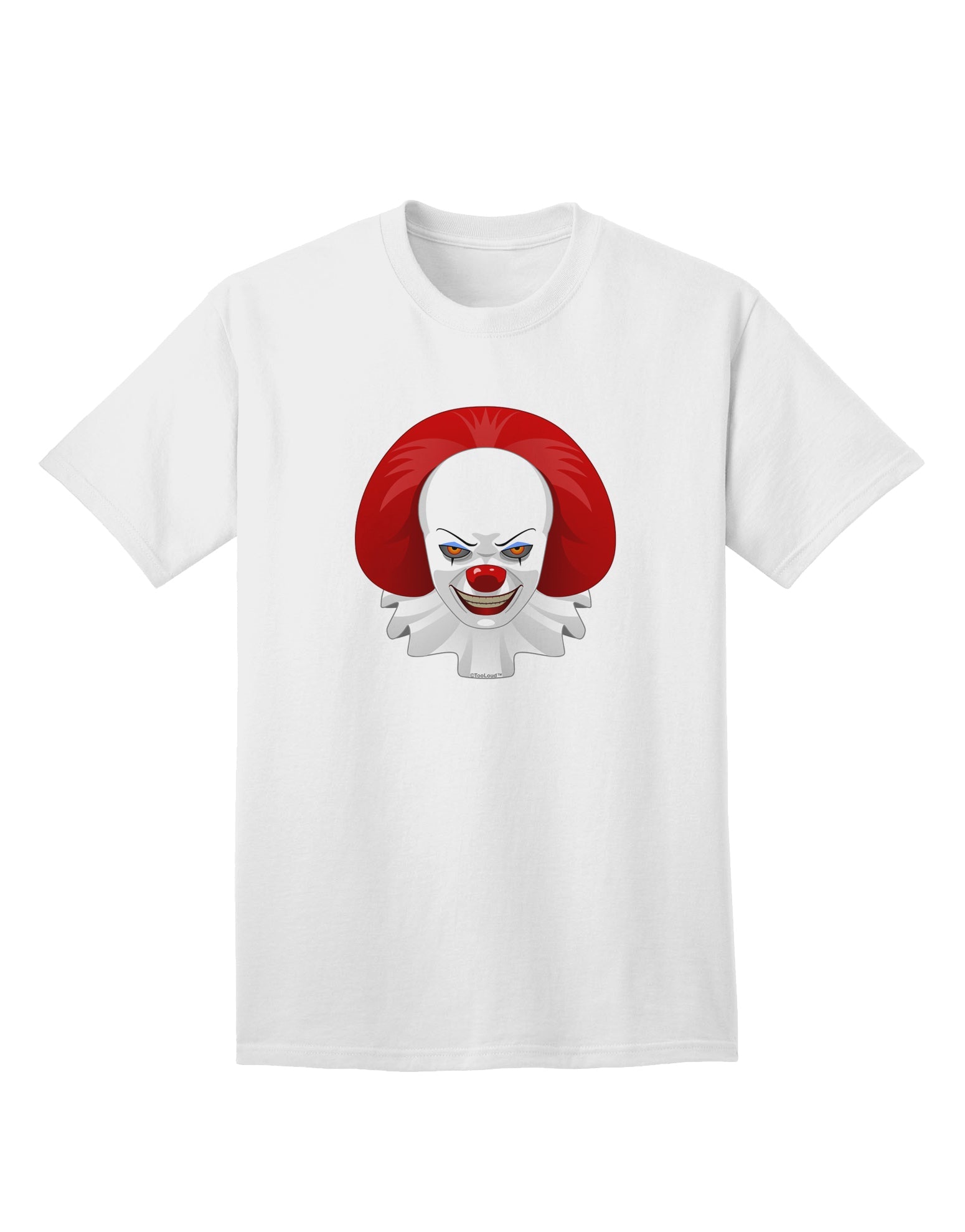 Halloween Adult T-Shirt - Scary Clown Face B-Mens T-shirts-TooLoud-White-Small-Davson Sales