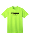 Halloween Adult T-Shirt - Zombie Level 1 - Humorous Design-Mens T-shirts-TooLoud-Neon-Green-Small-Davson Sales