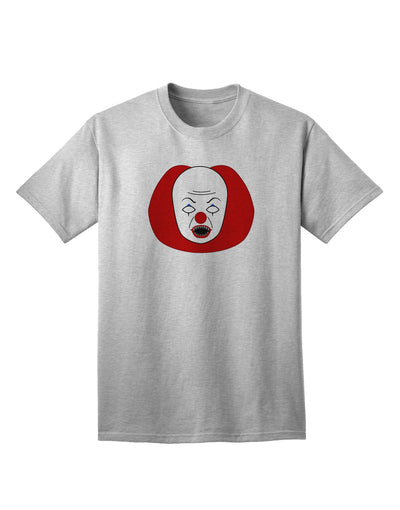 Halloween Adult T-Shirt featuring a Frightening Clown Face-Mens T-shirts-TooLoud-AshGray-Small-Davson Sales