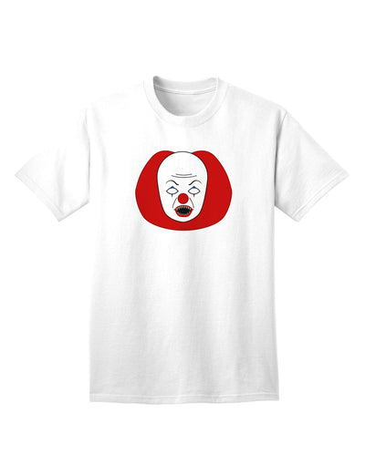 Halloween Adult T-Shirt featuring a Frightening Clown Face-Mens T-shirts-TooLoud-White-Small-Davson Sales