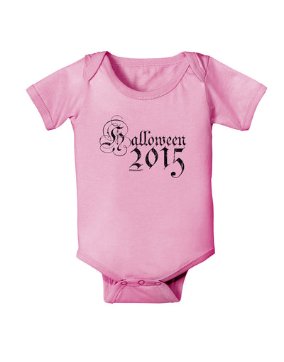 Halloween Current Year Script Distressed Baby Romper Bodysuit-Baby Romper-TooLoud-Pink-06-Months-Davson Sales