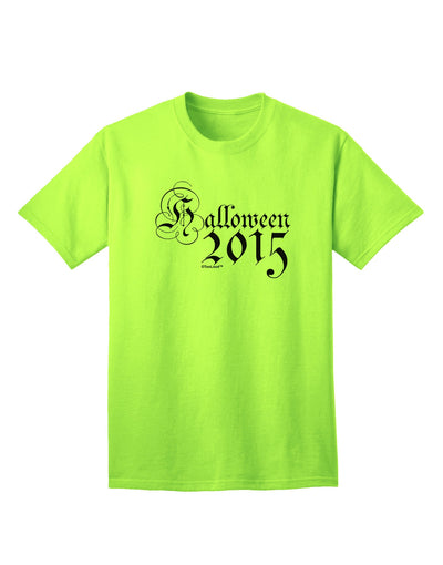 Halloween Current Year Script Text Adult T-Shirt-Mens T-Shirt-TooLoud-Neon-Green-Small-Davson Sales