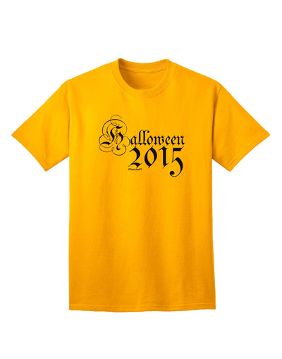 Halloween Current Year Script Text Adult T-Shirt-Mens T-Shirt-TooLoud-Gold-Small-Davson Sales