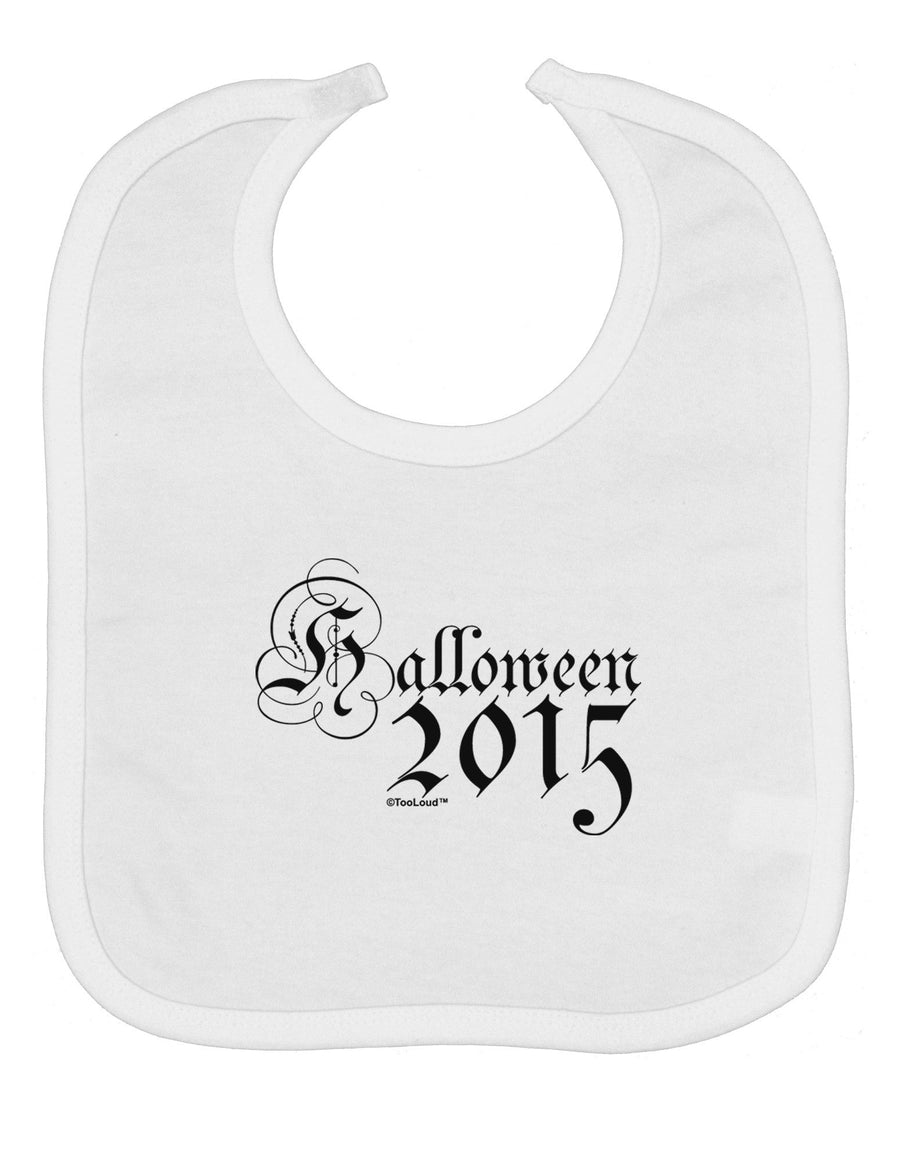 Halloween Current Year Script Text Baby Bib