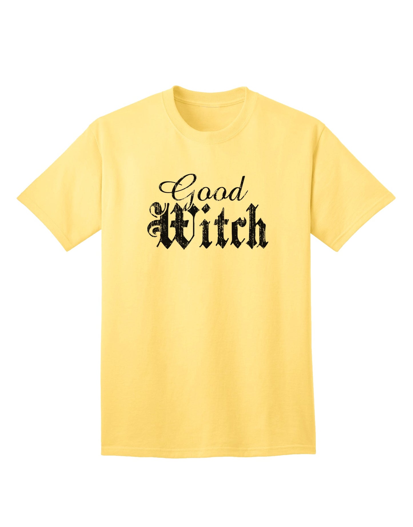 Halloween Distressed Adult T-Shirt by Good Witch-Mens T-shirts-TooLoud-Yellow-Small-Davson Sales