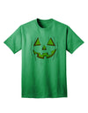 Halloween Glow: Adult T-Shirt Featuring a Smiling Jack O Lantern Design-Mens T-shirts-TooLoud-Kelly-Green-Small-Davson Sales