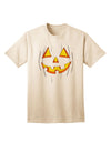 Halloween Glow: Adult T-Shirt Featuring a Smiling Jack O Lantern Design-Mens T-shirts-TooLoud-Natural-Small-Davson Sales