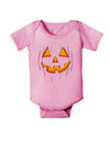 Halloween Glow Smiling Jack O Lantern Baby Romper Bodysuit-Baby Romper-TooLoud-Light-Pink-06-Months-Davson Sales