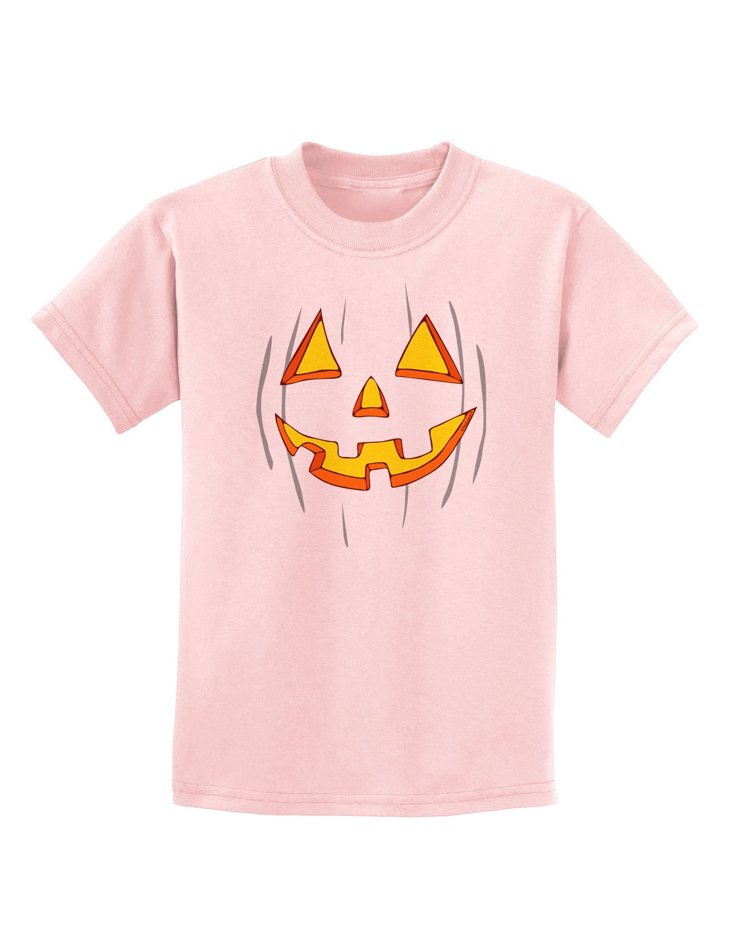 Halloween Glow Smiling Jack O Lantern Childrens T-Shirt-Childrens T-Shirt-TooLoud-PalePink-X-Small-Davson Sales