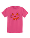 Halloween Glow Smiling Jack O Lantern Childrens T-Shirt-Childrens T-Shirt-TooLoud-Sangria-X-Small-Davson Sales