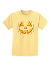 Halloween Glow Smiling Jack O Lantern Childrens T-Shirt-Childrens T-Shirt-TooLoud-Daffodil-Yellow-X-Small-Davson Sales