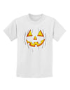 Halloween Glow Smiling Jack O Lantern Childrens T-Shirt-Childrens T-Shirt-TooLoud-White-X-Small-Davson Sales