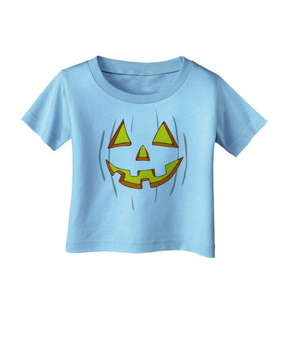 Halloween Glow Smiling Jack O Lantern Infant T-Shirt-Infant T-Shirt-TooLoud-Aquatic-Blue-06-Months-Davson Sales