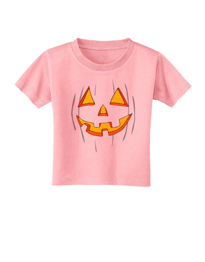 Halloween Glow Smiling Jack O Lantern Toddler T-Shirt-Toddler T-Shirt-TooLoud-Candy-Pink-2T-Davson Sales