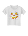 Halloween Glow Smiling Jack O Lantern Toddler T-Shirt-Toddler T-Shirt-TooLoud-White-2T-Davson Sales