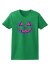 Halloween Glow Smiling Jack O Lantern Womens Dark T-Shirt-TooLoud-Kelly-Green-X-Small-Davson Sales