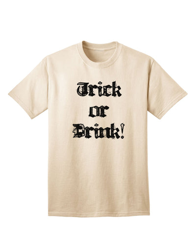 Halloween Humor: Trick or Drink - Adult T-Shirt for a Spooktacular Celebration-Mens T-shirts-TooLoud-Natural-Small-Davson Sales