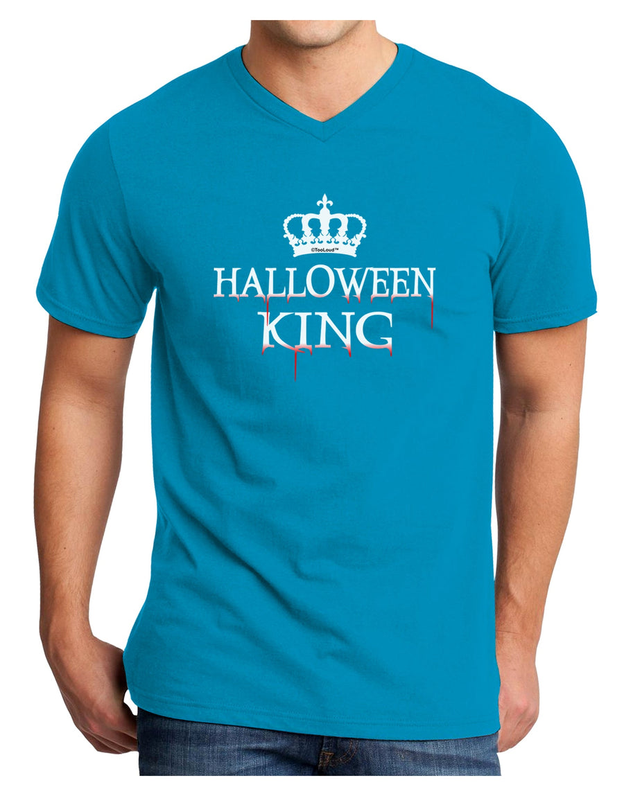 Halloween King Adult Dark V-Neck T-Shirt by TooLoud-Mens V-Neck T-Shirt-TooLoud-Black-Small-Davson Sales