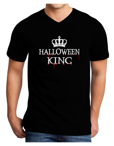 Halloween King Adult Dark V-Neck T-Shirt by TooLoud-Mens V-Neck T-Shirt-TooLoud-Black-Small-Davson Sales