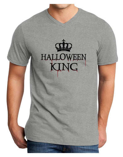 Halloween King Adult V-Neck T-shirt by TooLoud-Mens V-Neck T-Shirt-TooLoud-HeatherGray-Small-Davson Sales