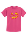 Halloween Pumpkin Smile Jack O Lantern Childrens Dark T-Shirt-Childrens T-Shirt-TooLoud-Sangria-X-Small-Davson Sales