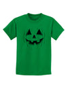 Halloween Pumpkin Smile Jack O Lantern Childrens T-Shirt-Childrens T-Shirt-TooLoud-Kelly-Green-X-Small-Davson Sales