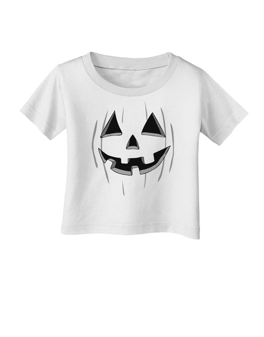 Halloween Pumpkin Smile Jack O Lantern Infant T-Shirt-Infant T-Shirt-TooLoud-White-06-Months-Davson Sales