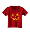 Halloween Pumpkin Smile Jack O Lantern Toddler T-Shirt Dark-Toddler T-Shirt-TooLoud-Red-2T-Davson Sales