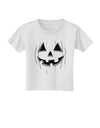 Halloween Pumpkin Smile Jack O Lantern Toddler T-Shirt-Toddler T-Shirt-TooLoud-White-2T-Davson Sales