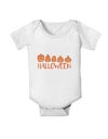 Halloween Pumpkins Baby Romper Bodysuit-Baby Romper-TooLoud-White-06-Months-Davson Sales