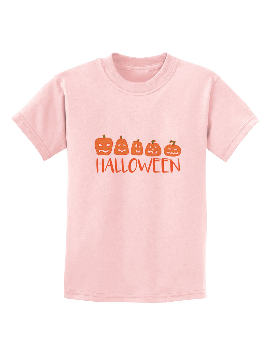 Halloween Pumpkins Childrens T-Shirt-Childrens T-Shirt-TooLoud-White-X-Small-Davson Sales