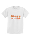 Halloween Pumpkins Childrens T-Shirt White XL Tooloud